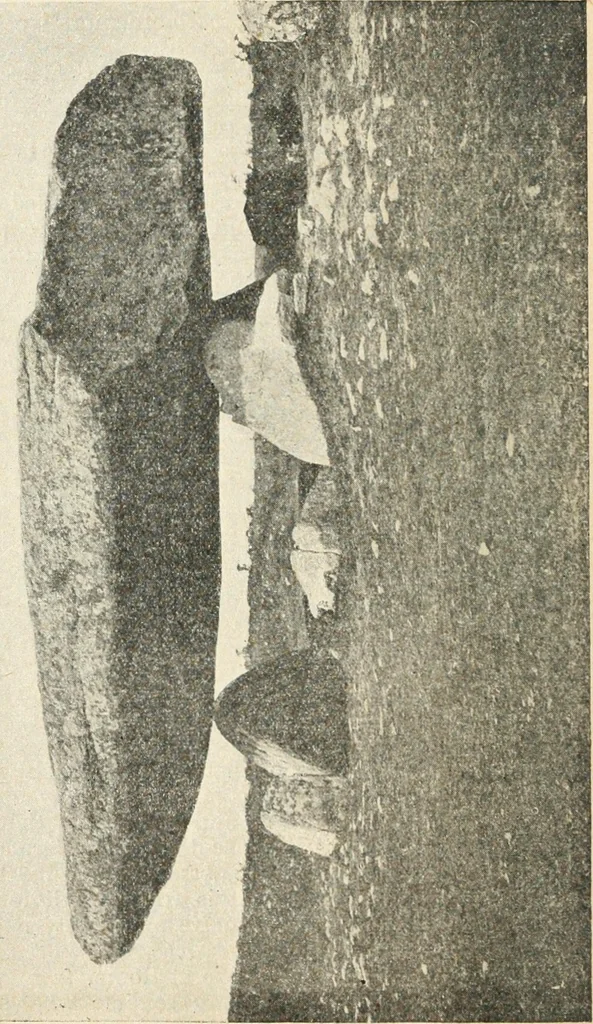 An illustration from The megalithic monuments of Carnac and Locmariaquer; their purpose and age, 1908, leaf 33