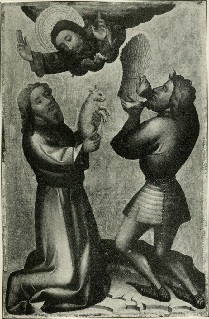 An illustration from Meister Bertram : Tätig in Hamburg, 1367-1415, 1905, leaf 216