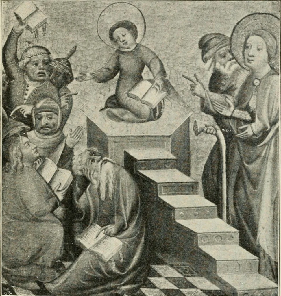 An illustration from Meister Bertram : Tätig in Hamburg, 1367-1415, 1905, leaf 376