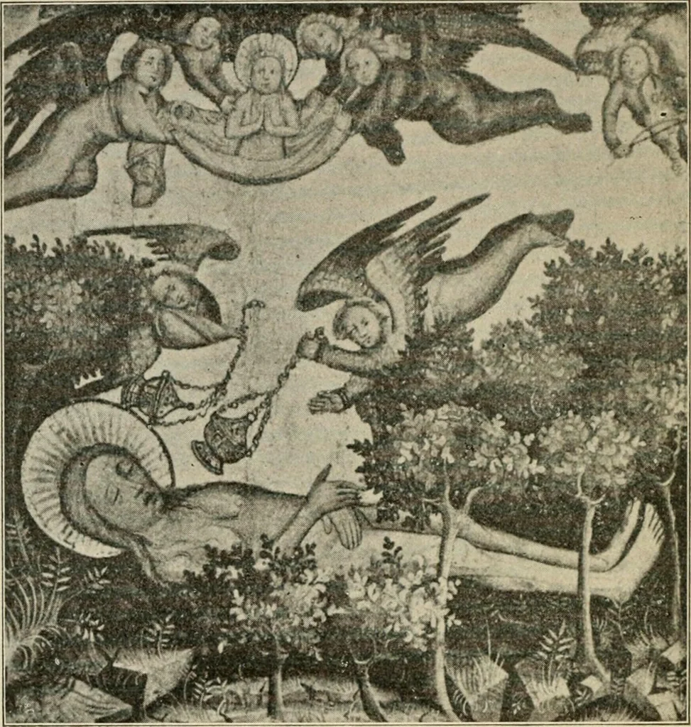 An illustration from Meister Bertram : Tätig in Hamburg, 1367-1415, 1905, leaf 405