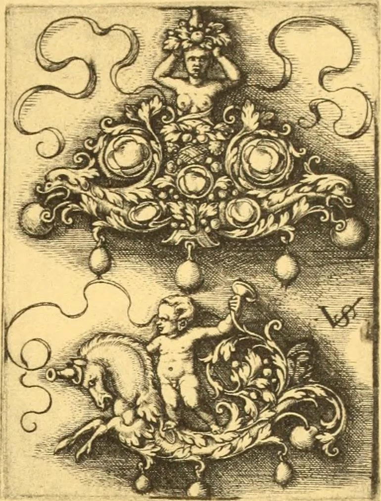 An illustration from Meister des ornamentstichs, eine auswahl aus vier jahrhunderten, 1900, leaf 120