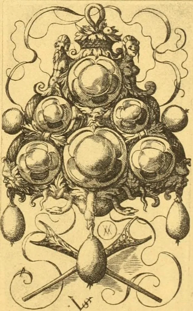 An illustration from Meister des ornamentstichs, eine auswahl aus vier jahrhunderten, 1900, leaf 120
