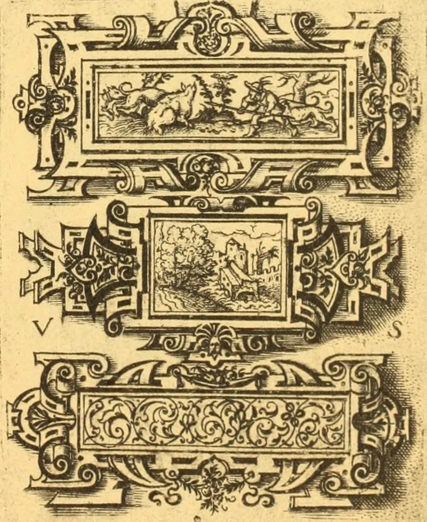 An illustration from Meister des ornamentstichs, eine auswahl aus vier jahrhunderten, 1900, leaf 122