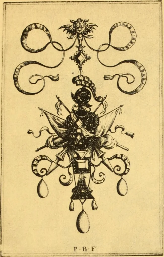 An illustration from Meister des ornamentstichs, eine auswahl aus vier jahrhunderten, 1900, leaf 136