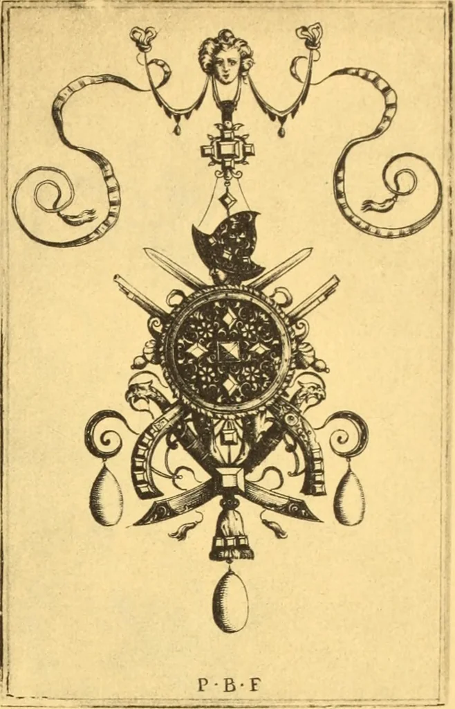 An illustration from Meister des ornamentstichs, eine auswahl aus vier jahrhunderten, 1900, leaf 136
