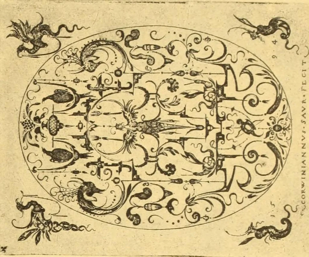 An illustration from Meister des ornamentstichs, eine auswahl aus vier jahrhunderten, 1900, leaf 140