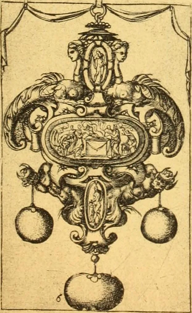 An illustration from Meister des ornamentstichs, eine auswahl aus vier jahrhunderten, 1900, leaf 182
