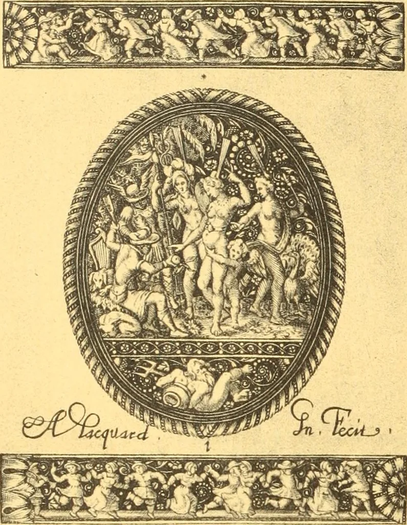 An illustration from Meister des ornamentstichs, eine auswahl aus vier jahrhunderten, 1900, leaf 185