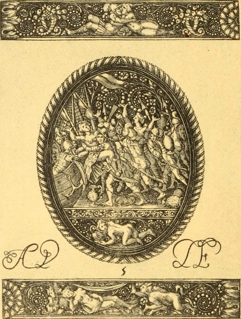 An illustration from Meister des ornamentstichs, eine auswahl aus vier jahrhunderten, 1900, leaf 185