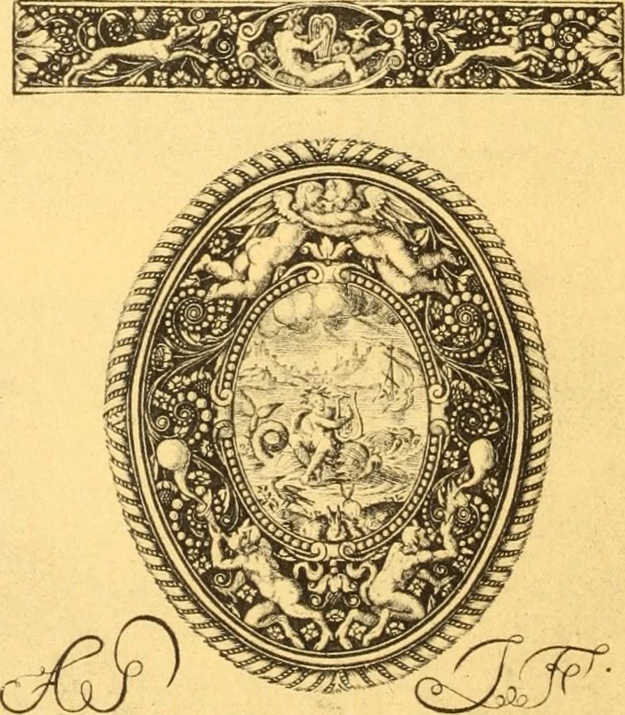 An illustration from Meister des ornamentstichs, eine auswahl aus vier jahrhunderten, 1900, leaf 185