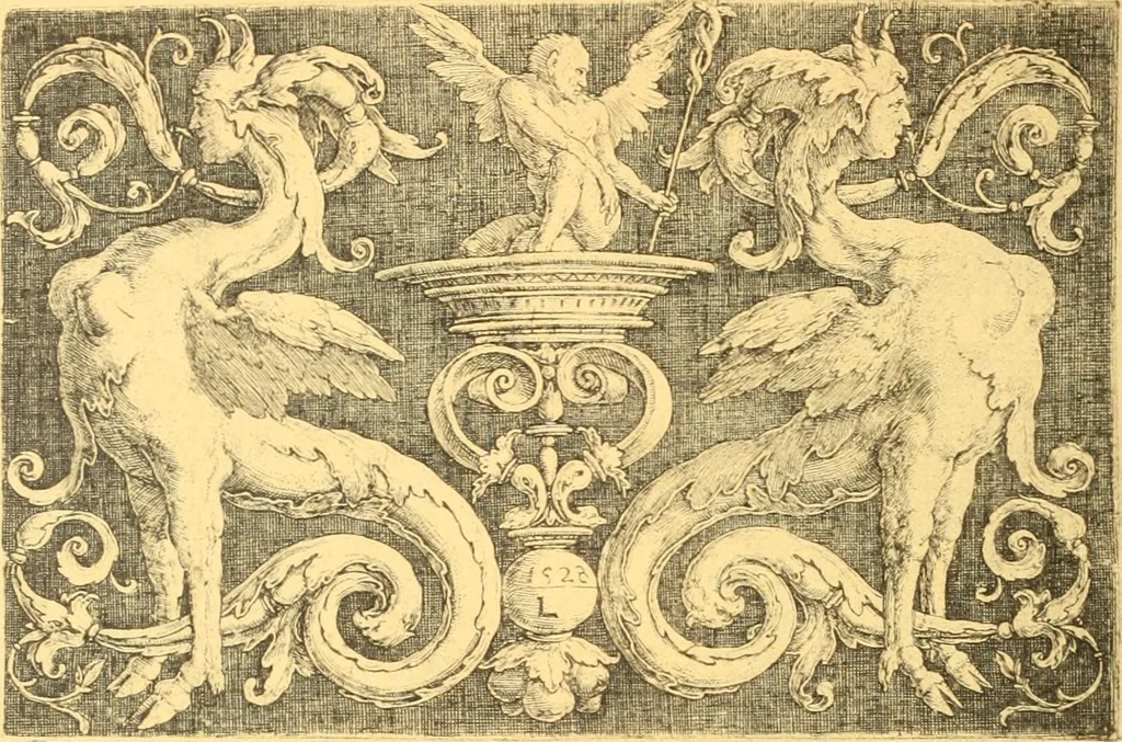 An illustration from Meister des ornamentstichs, eine auswahl aus vier jahrhunderten, 1900, leaf 187
