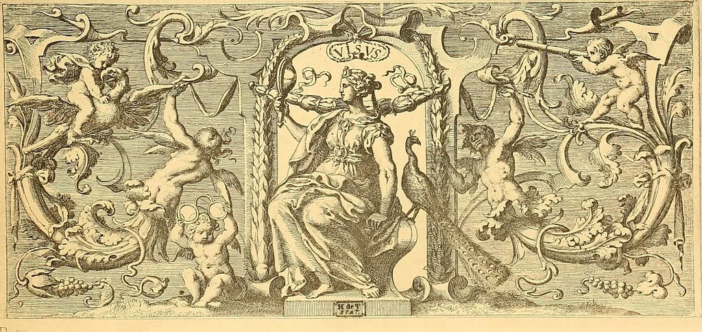 An illustration from Meister des ornamentstichs, eine auswahl aus vier jahrhunderten, 1900, leaf 128