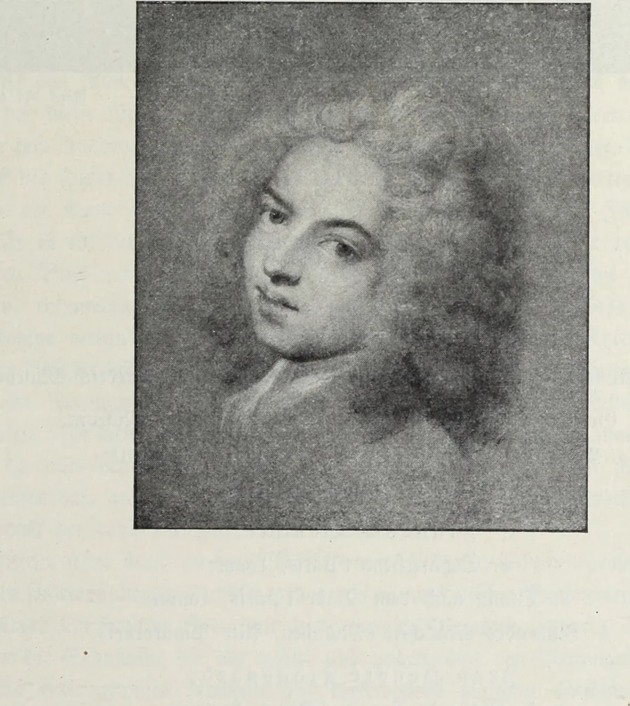 An illustration from Meister des Rokoko : acht farbige Wiedergaben nach Gemälden von Watteau, Boucher und Fragonard, 1900, leaf 2