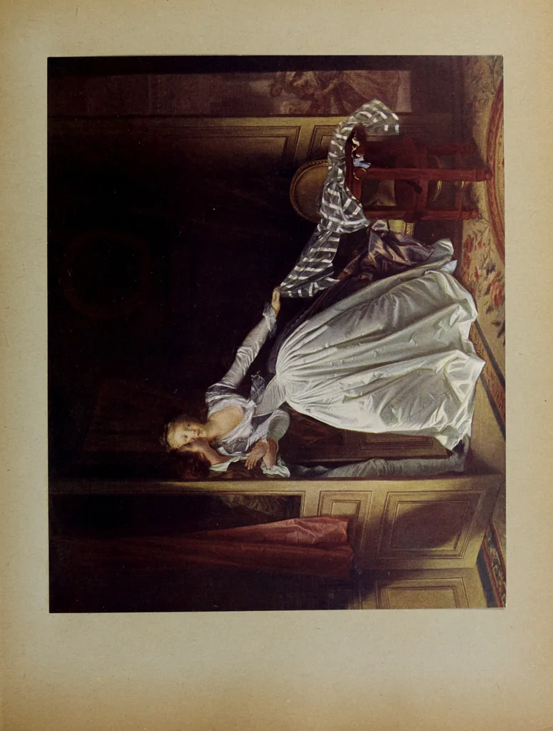 An illustration from Meister des Rokoko : acht farbige Wiedergaben nach Gemälden von Watteau, Boucher und Fragonard, 1900, leaf 24