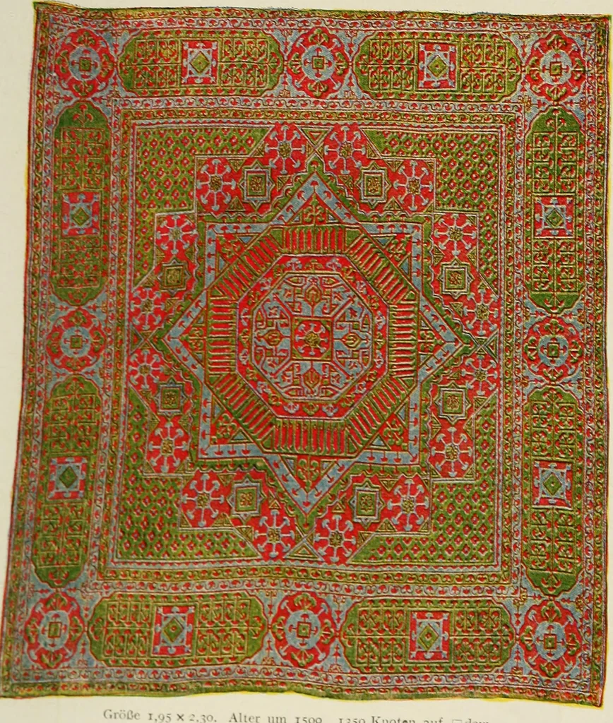 An illustration from Meisterstücke orientalischer Knüpfkunst, 1921, leaf 10
