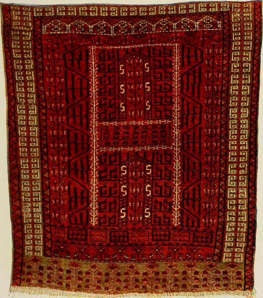 An illustration from Meisterstücke orientalischer Knüpfkunst, 1921, leaf 84