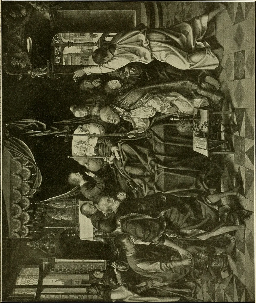 An illustration from Meisterwerke der Älteren Pinakothek in München ..., 1922, leaf 110