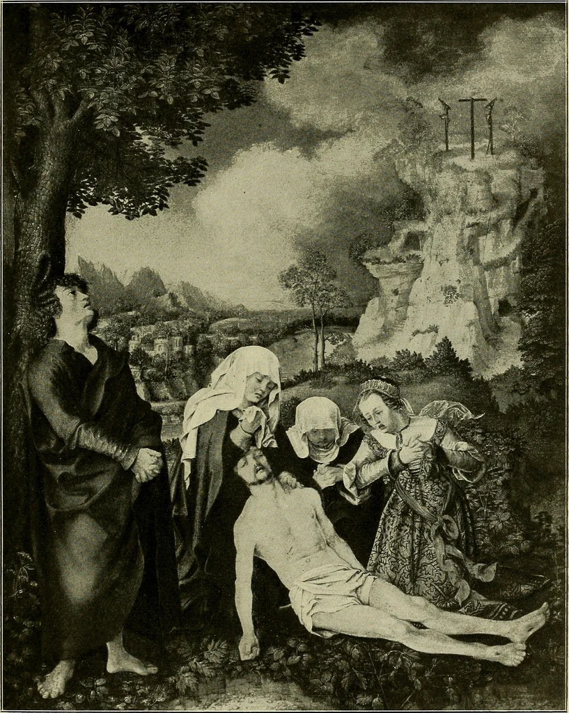 An illustration from Meisterwerke der Älteren Pinakothek in München ..., 1922, leaf 72