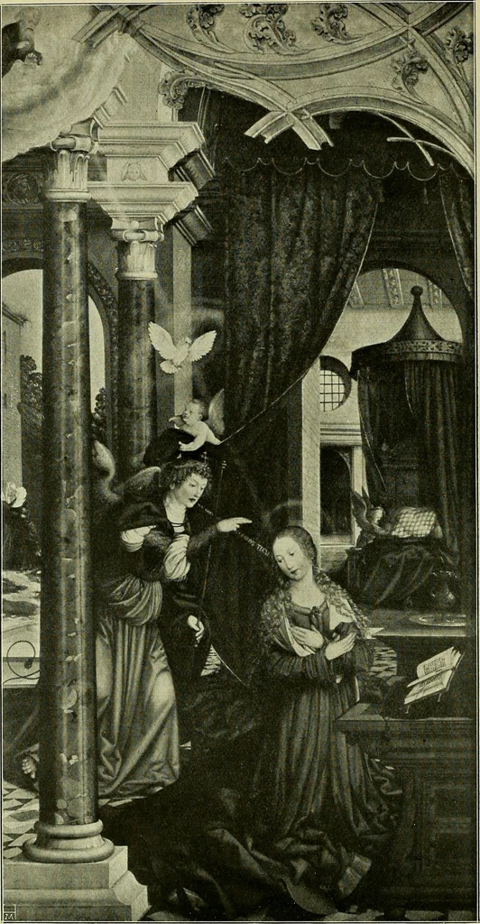 An illustration from Meisterwerke der Älteren Pinakothek in München ..., 1922, leaf 77