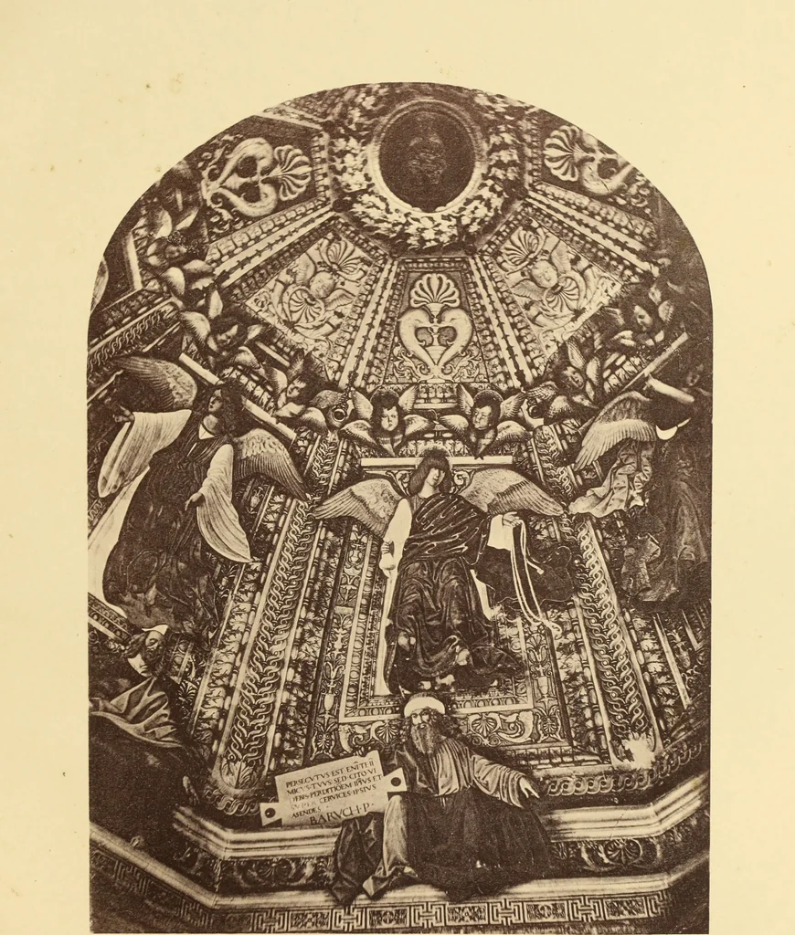 An illustration from Melozzo da Forli : ein Beitrag zur Kunst und Kulturgeschichte Italiens, 1886, leaf 436