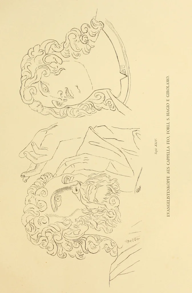 An illustration from Melozzo da Forli : ein Beitrag zur Kunst und Kulturgeschichte Italiens, 1886, leaf 466