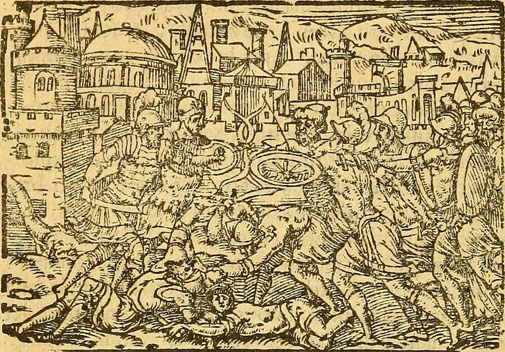 An illustration from Melvsine, 1610, leaf 101