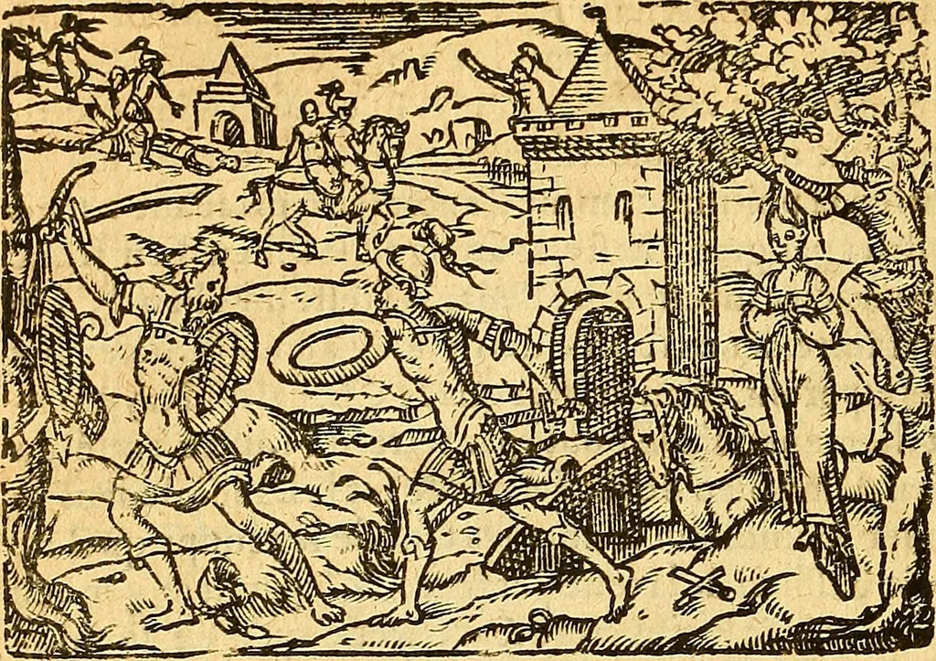 An illustration from Melvsine, 1610, leaf 43