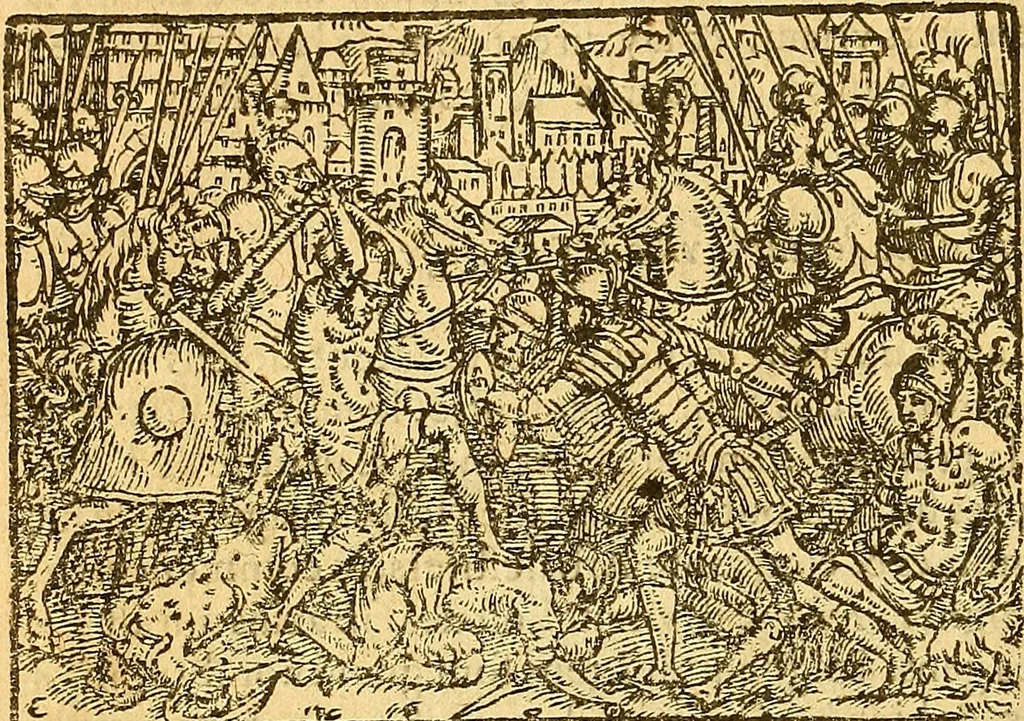 An illustration from Melvsine, 1610, leaf 71