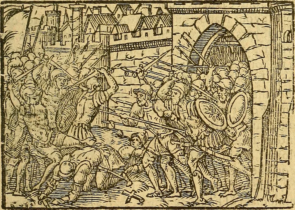 An illustration from Melvsine, 1610, leaf 72