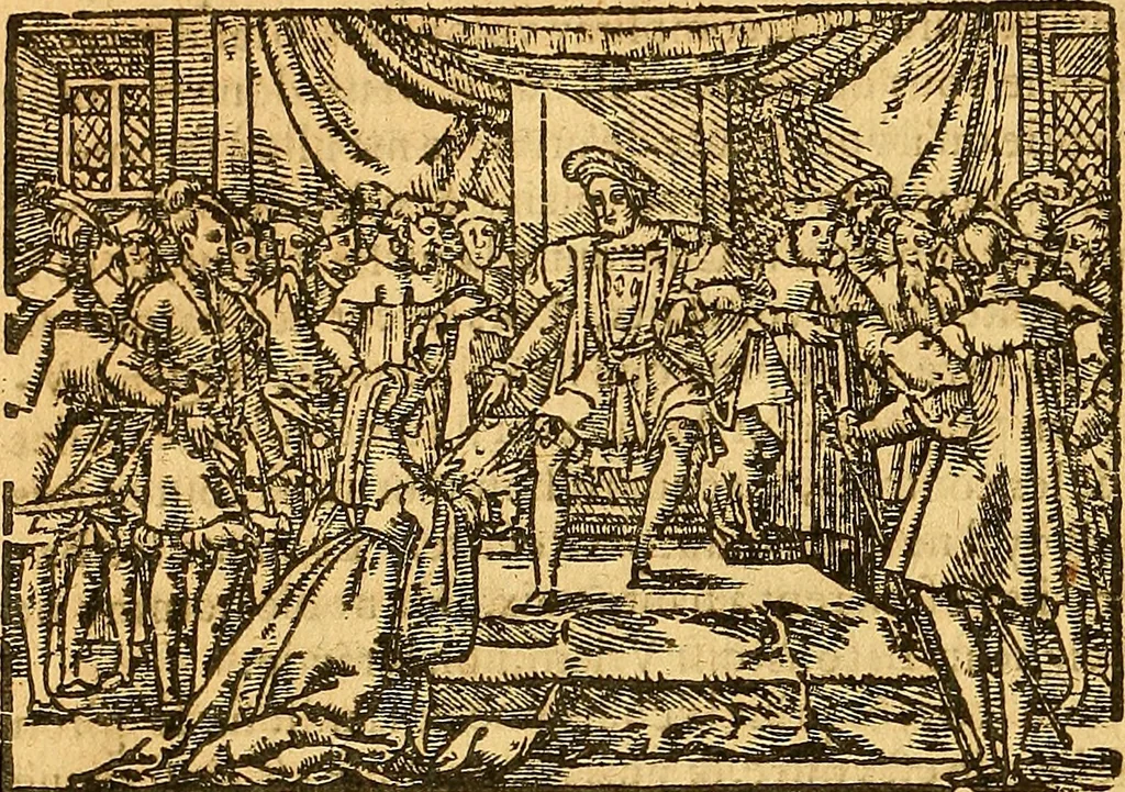 An illustration from Melvsine, 1610, leaf 77