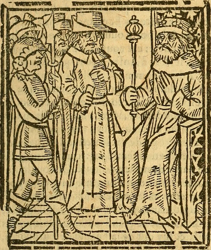 An illustration from Melvsine, 1610, leaf 98