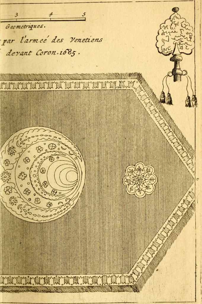 An illustration from Memoires, historiques & geographiques du royaume de la Moree, Negrepont, & des places maritimes, jusques à Thessalonique, 1686, leaf 116