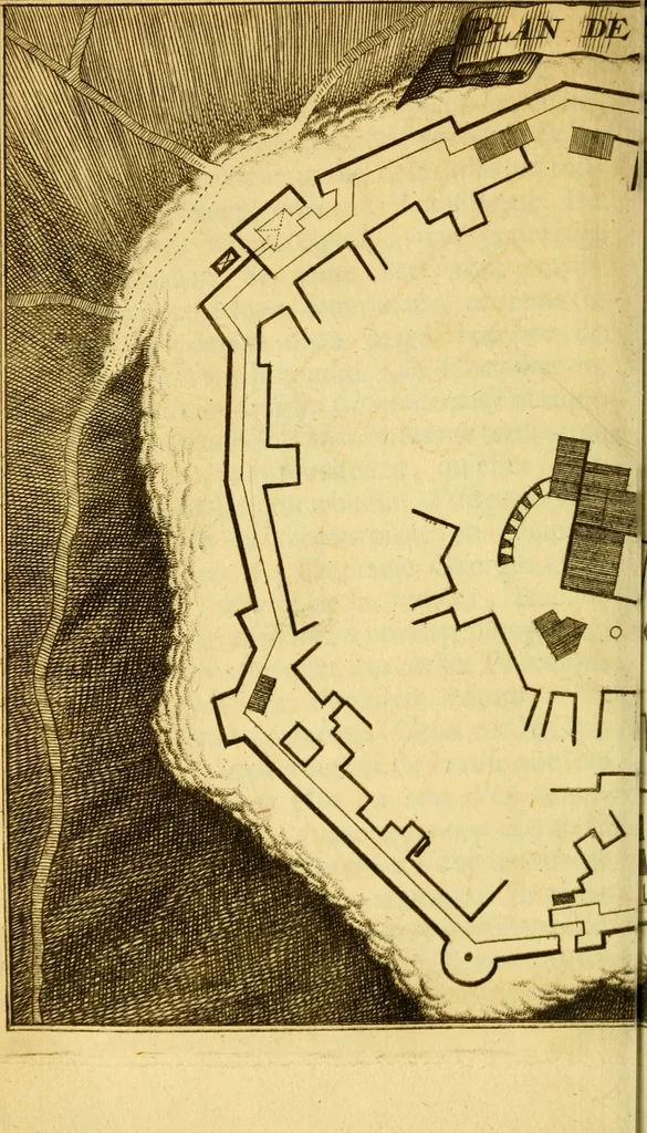 An illustration from Memoires, historiques & geographiques du royaume de la Moree, Negrepont, & des places maritimes, jusques à Thessalonique, 1686, leaf 143