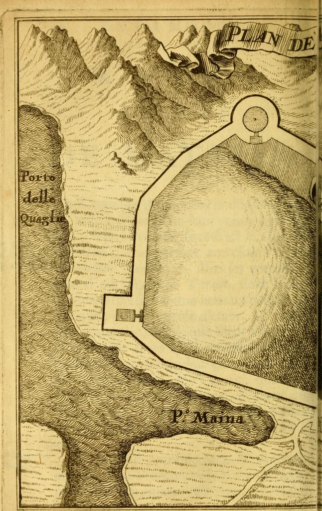 An illustration from Memoires, historiques & geographiques du royaume de la Moree, Negrepont, & des places maritimes, jusques à Thessalonique, 1686, leaf 183