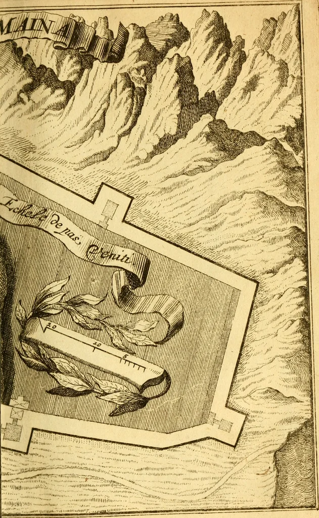 An illustration from Memoires, historiques & geographiques du royaume de la Moree, Negrepont, & des places maritimes, jusques à Thessalonique, 1686, leaf 184