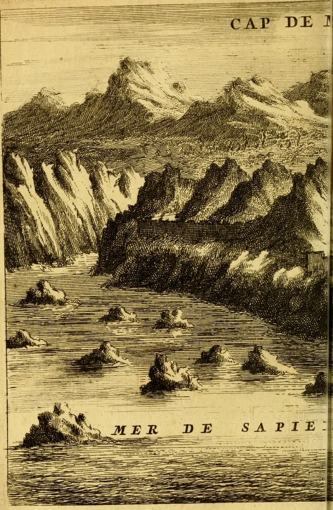 An illustration from Memoires, historiques & geographiques du royaume de la Moree, Negrepont, & des places maritimes, jusques à Thessalonique, 1686, leaf 187