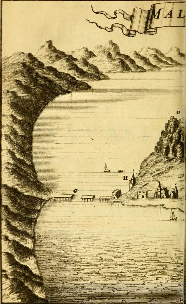 An illustration from Memoires, historiques & geographiques du royaume de la Moree, Negrepont, & des places maritimes, jusques à Thessalonique, 1686, leaf 199