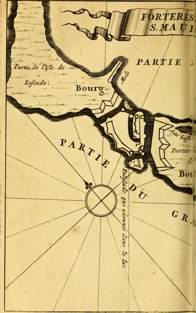 An illustration from Memoires, historiques & geographiques du royaume de la Moree, Negrepont, & des places maritimes, jusques à Thessalonique, 1686, leaf 259