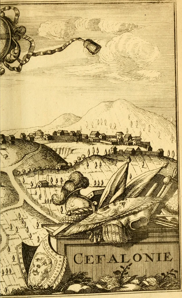 An illustration from Memoires, historiques & geographiques du royaume de la Moree, Negrepont, & des places maritimes, jusques à Thessalonique, 1686, leaf 266
