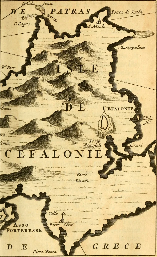 An illustration from Memoires, historiques & geographiques du royaume de la Moree, Negrepont, & des places maritimes, jusques à Thessalonique, 1686, leaf 270