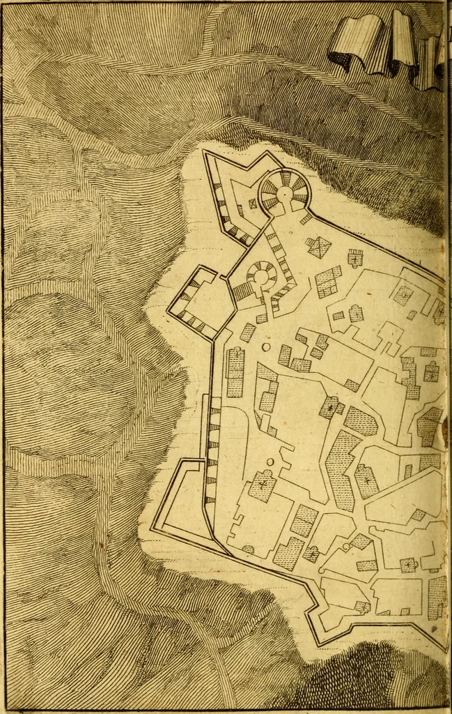 An illustration from Memoires, historiques & geographiques du royaume de la Moree, Negrepont, & des places maritimes, jusques à Thessalonique, 1686, leaf 293
