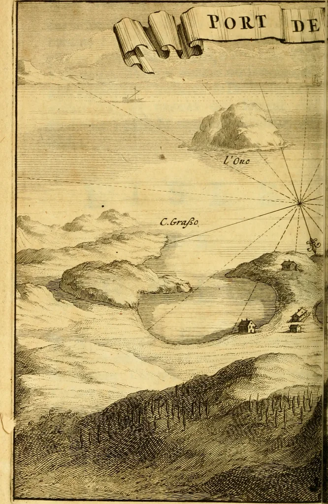 An illustration from Memoires, historiques & geographiques du royaume de la Moree, Negrepont, & des places maritimes, jusques à Thessalonique, 1686, leaf 315