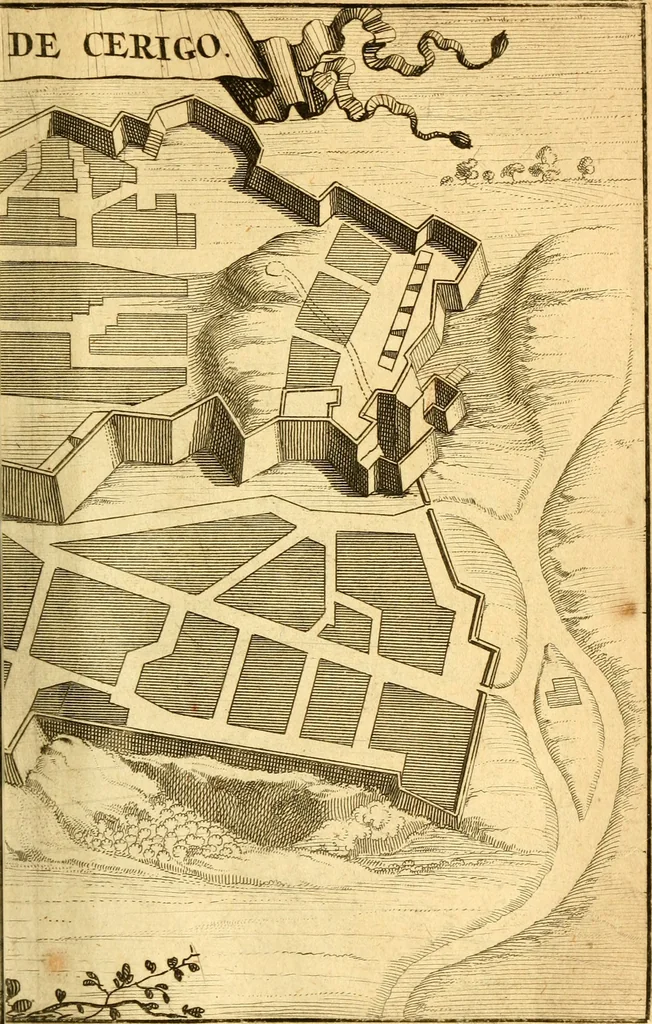 An illustration from Memoires, historiques & geographiques du royaume de la Moree, Negrepont, & des places maritimes, jusques à Thessalonique, 1686, leaf 320