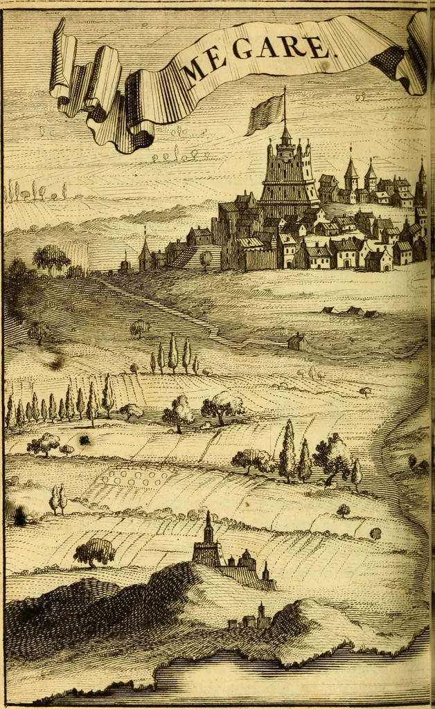 An illustration from Memoires, historiques & geographiques du royaume de la Moree, Negrepont, & des places maritimes, jusques à Thessalonique, 1686, leaf 339