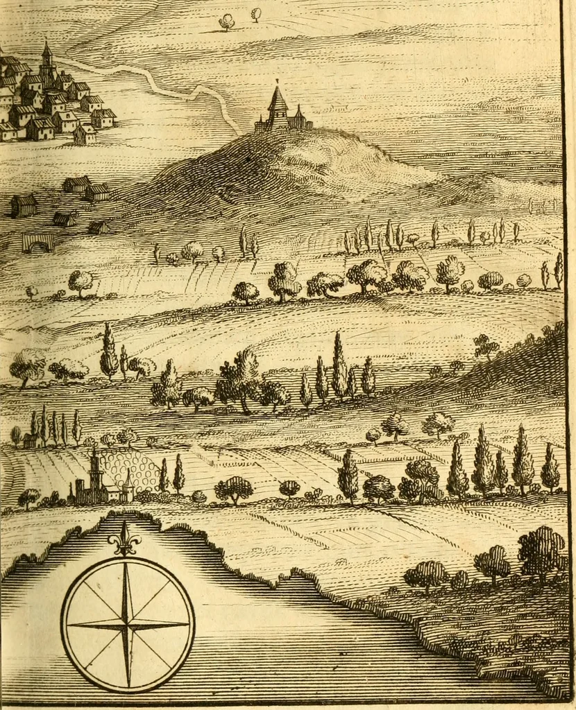 An illustration from Memoires, historiques & geographiques du royaume de la Moree, Negrepont, & des places maritimes, jusques à Thessalonique, 1686, leaf 340