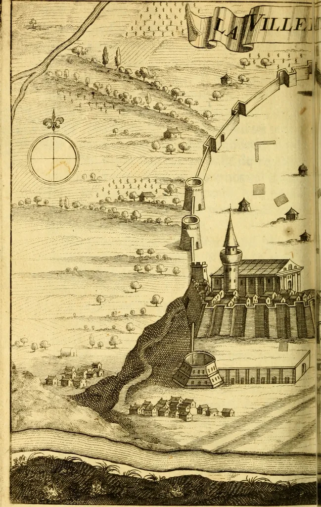 An illustration from Memoires, historiques & geographiques du royaume de la Moree, Negrepont, & des places maritimes, jusques à Thessalonique, 1686, leaf 349