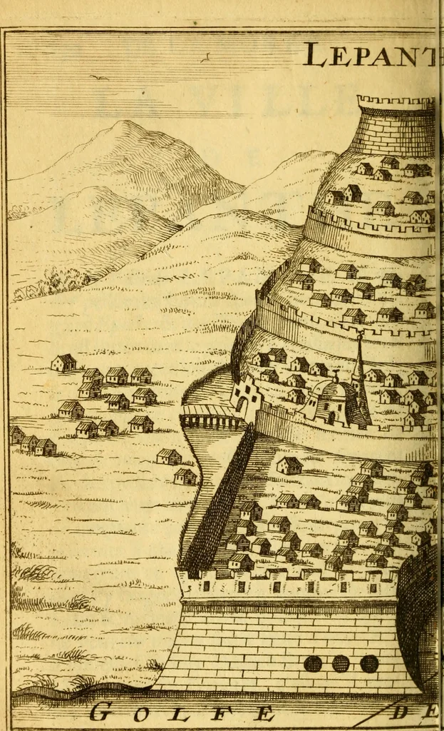 An illustration from Memoires, historiques & geographiques du royaume de la Moree, Negrepont, & des places maritimes, jusques à Thessalonique, 1686, leaf 403