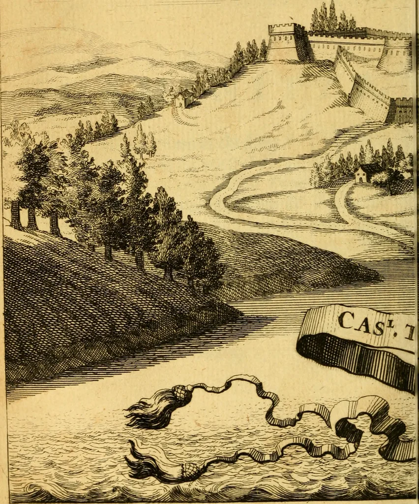 An illustration from Memoires, historiques & geographiques du royaume de la Moree, Negrepont, & des places maritimes, jusques à Thessalonique, 1686, leaf 67
