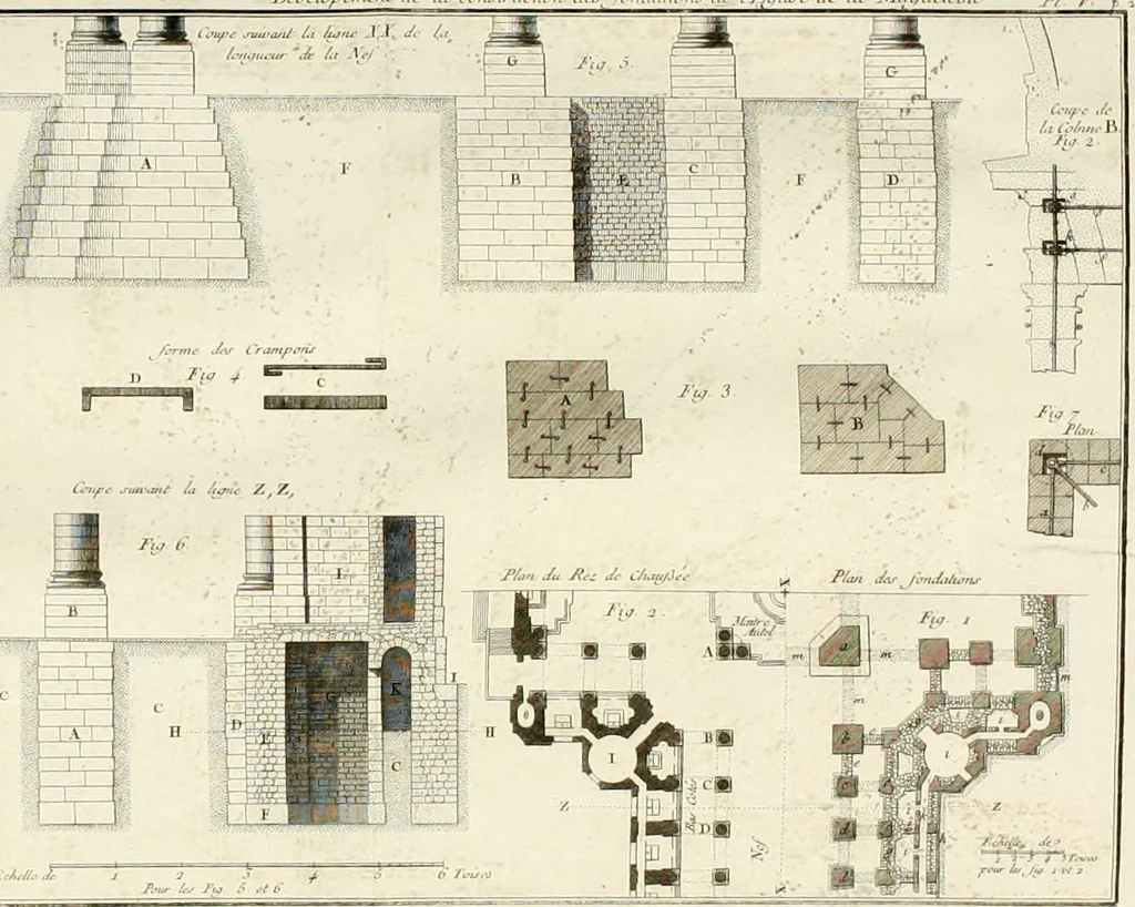 An illustration from Mémoires sur les objets les plus importans de l'architecture, 1769, leaf 223