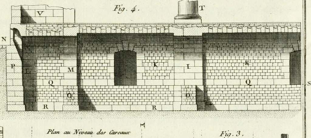 An illustration from Mémoires sur les objets les plus importans de l'architecture, 1769, leaf 228